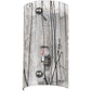 Meyda Lighting 5" Nickel Powder Coat Branches Wall Sconce With Black & White Streamers Shade Glass