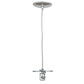 Meyda Lighting 5" Nickel Powdercoat Pendant Light With White Cylinder Shade Glass