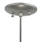 Meyda Lighting 5" Nickel Powdercoat Pendant Light With White Cylinder Shade Glass