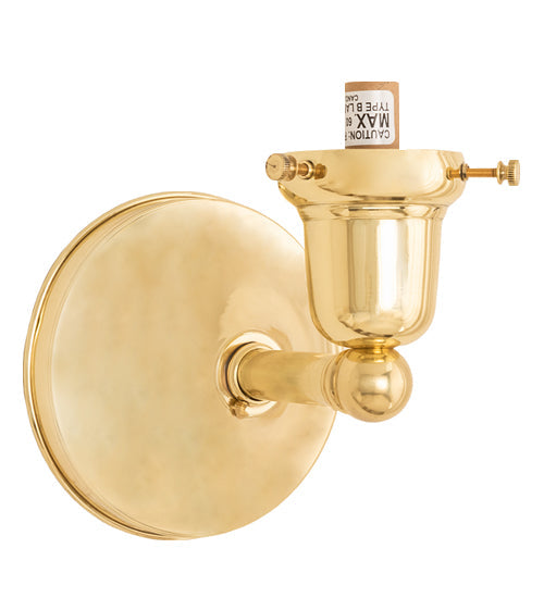 Meyda Lighting 5" Polished Brass Wall Sconce Hardware