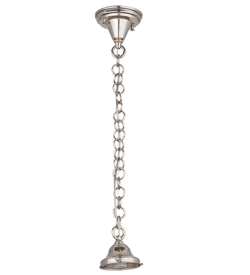 Meyda Lighting 5" Polished Nickel Pendant Light Hardware