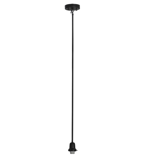 Meyda Lighting 5" Solar Black Ceiling Mount Pendant Light Hardware With 2.25" Fitter