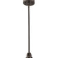 Meyda Lighting 51950 5" Craftsman Brown on Brass Pendant Light Hardware