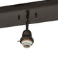 Meyda Lighting 52" 3-Light Craftsman Brown On Brass Island Pendant Light Hardware