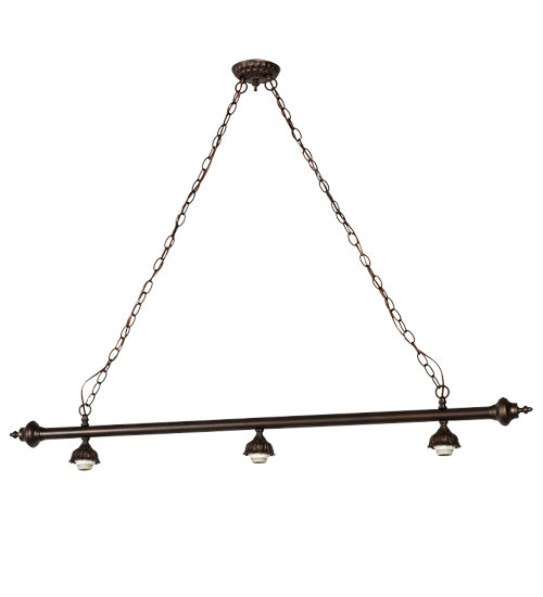 Meyda Lighting 52" 3-Light Mahogany Bronze Island Pendant Light Hardware
