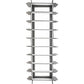 Meyda Lighting 56" LED Solar Black Woburn Pendant Light With Gray Acoustic Material Shade