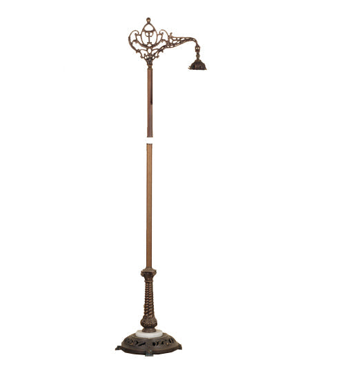 Meyda Lighting 59" Mahogany Bronze Bridge Arm Floor Lamp Base