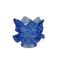 Meyda Lighting 5"W x 4"H Blue Floral Shade Glass