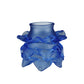 Meyda Lighting 5"W x 4"H Blue Floral Shade Glass