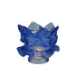 Meyda Lighting 5"W x 4"H Blue Floral Shade Glass