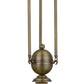 Meyda Lighting 6" Antique Brass Pendant Light Hardware