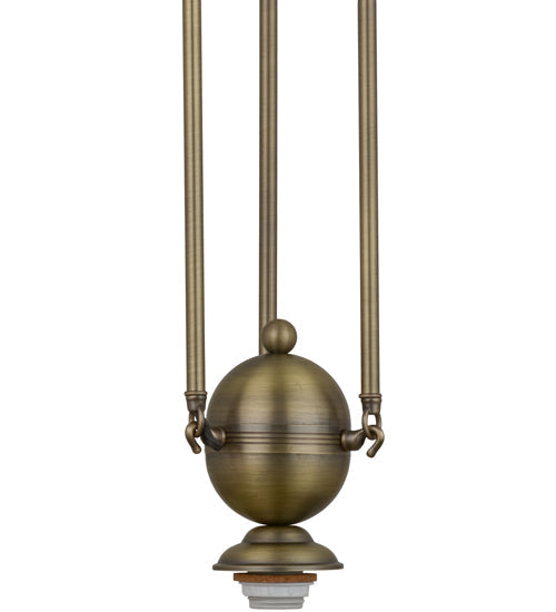 Meyda Lighting 6" Antique Brass Pendant Light Hardware