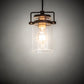 Meyda Lighting 6" Timeless Bronze Vein Pendant Light With Clear Shade Glass