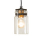 Meyda Lighting 6" Timeless Bronze Vein Pendant Light With Clear Shade Glass
