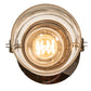 Meyda Lighting 6" Timeless Bronze Vein Pendant Light With Clear Shade Glass