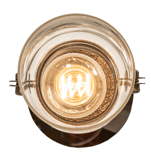 Meyda Lighting 6" Timeless Bronze Vein Pendant Light With Clear Shade Glass