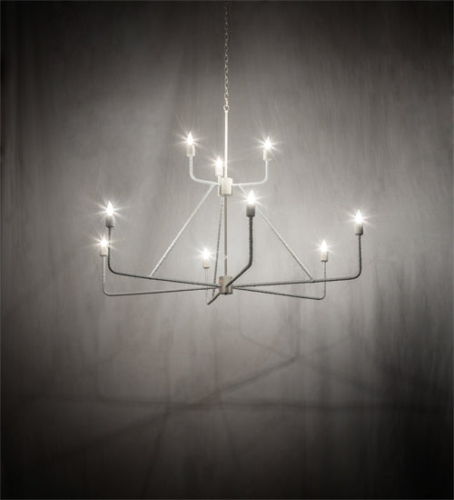 Meyda Lighting 60" 9-Light Furniture White Chandelier