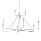 Meyda Lighting 60" 9-Light Furniture White Chandelier