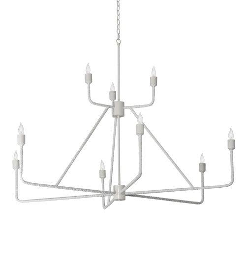Meyda Lighting 60" 9-Light Furniture White Chandelier