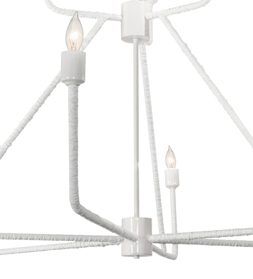 Meyda Lighting 60" 9-Light Furniture White Chandelier
