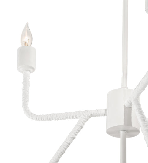 Meyda Lighting 60" 9-Light Furniture White Chandelier