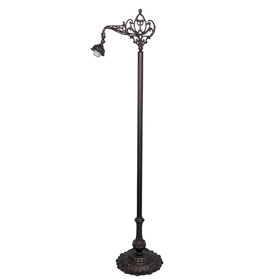 Meyda Lighting 60" Mahogany Bronze Bridge Arm Floor Lamp Base