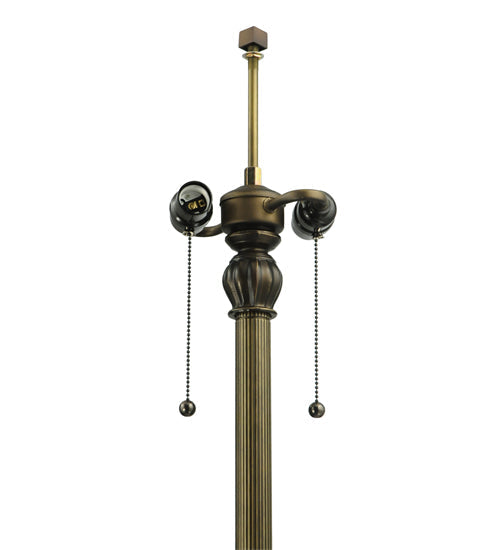 Meyda Lighting 61" 2-Light Antique Mission Floor Lamp Base