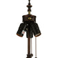 Meyda Lighting 62" 3-Light Mahogany Bronze Floor Lamp Base