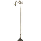 Meyda Lighting 63" Mahogany Bronze Bridge Arm Floor Lamp Base With 2.25 Fitter Hardware