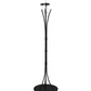 Meyda Lighting 66" 3-Light Black Wrought Iron Curved Arm Floor Lamp Base