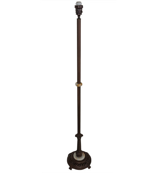 Meyda Lighting 66" Mahogany Bronze Onyx Torchiere Floor Lamp Base