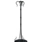 Meyda Lighting 67" 3-Light Black Powdercoat Wrought Iron Serpentine Floor Lamp Base