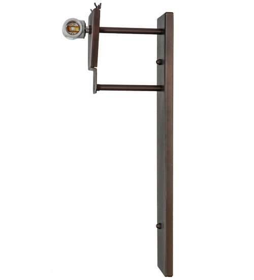 Meyda Lighting 7" 2-Light Mahogany Bronze Wall Sconce Hardware