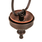 Meyda Lighting 7" Mahogany Bronze Inverted Flush Mount Light Hardware