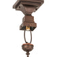 Meyda Lighting 7" Mahogany Bronze Inverted Flush Mount Light Hardware