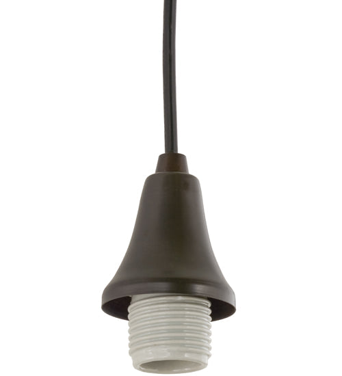 Meyda Lighting 70036 5" Craftsman Brown on Brass Pendant Light Hardware