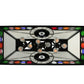 Meyda Lighting 8 Ball Personalized 39" 9-Light Black Elvis Island Pendant Light With White Shade Glass