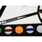 Meyda Lighting 8 Ball Personalized 39" 9-Light Black Elvis Island Pendant Light With White Shade Glass