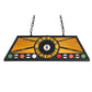 Meyda Lighting 8 Ball Personalized 39" 9-Light Black Marin's Bar & Grill Island Pendant Light With Honey Amber Shade Glass