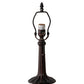 Meyda Lighting 8" Mahogany Bronze Small Leaf Table Lamp Base
