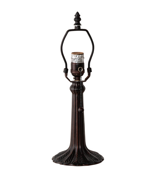 Meyda Lighting 8" Mahogany Bronze Small Leaf Table Lamp Base