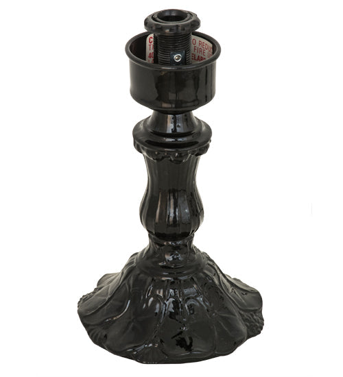 Meyda Lighting 8" Mirror Black Mini Lily Table Lamp Base
