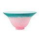 Meyda Lighting 8" Pate-De-Verre Pink And Teal Bell Shade Glass