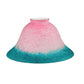 Meyda Lighting 8" Pate-De-Verre Pink And Teal Bell Shade Glass