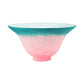 Meyda Lighting 8" Pate-De-Verre Pink And Teal Bell Shade Glass
