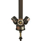 Meyda Lighting 9" 3-Light Mahogany Bronze Inverted Pendant Light Hardware