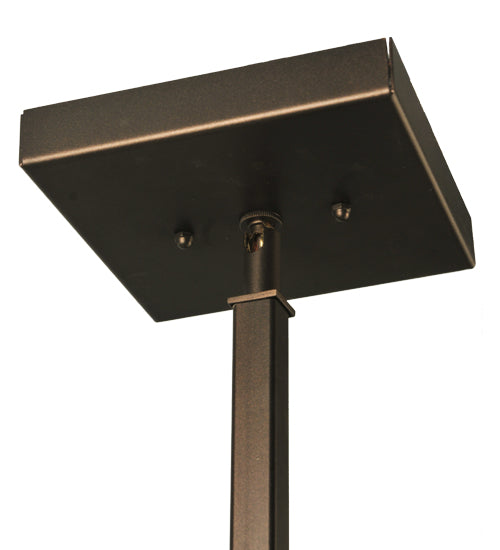 Meyda Lighting 9" 3-Light Mahogany Bronze Inverted Pendant Light Hardware