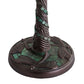 Meyda Lighting 9" Mahogany Bronze Twisted Fly Mosaic Table Lamp Base