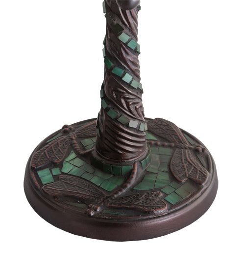 Meyda Lighting 9" Mahogany Bronze Twisted Fly Mosaic Table Lamp Base