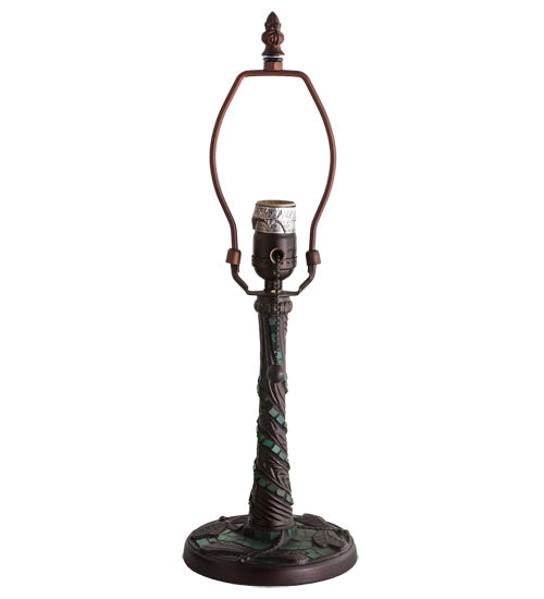 Meyda Lighting 9" Mahogany Bronze Twisted Fly Mosaic Table Lamp Base